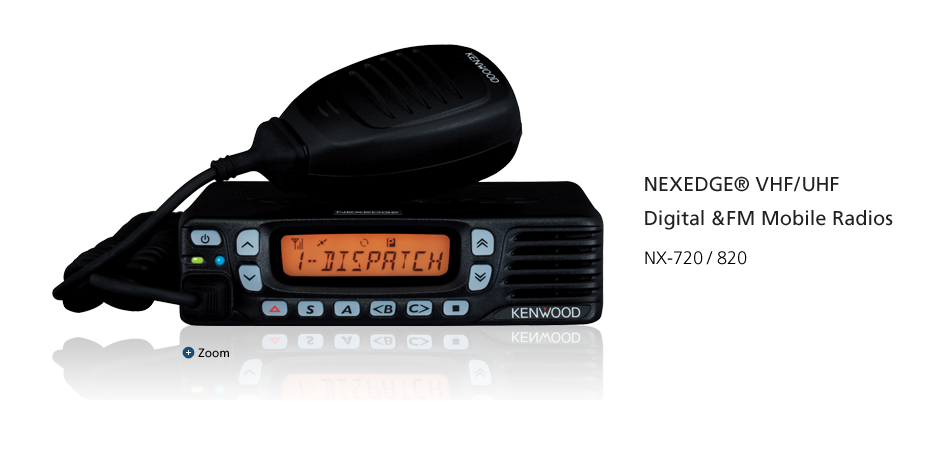 NEXEDGE® VHF/UHF Digital &FM Mobile Radios NX-720/820