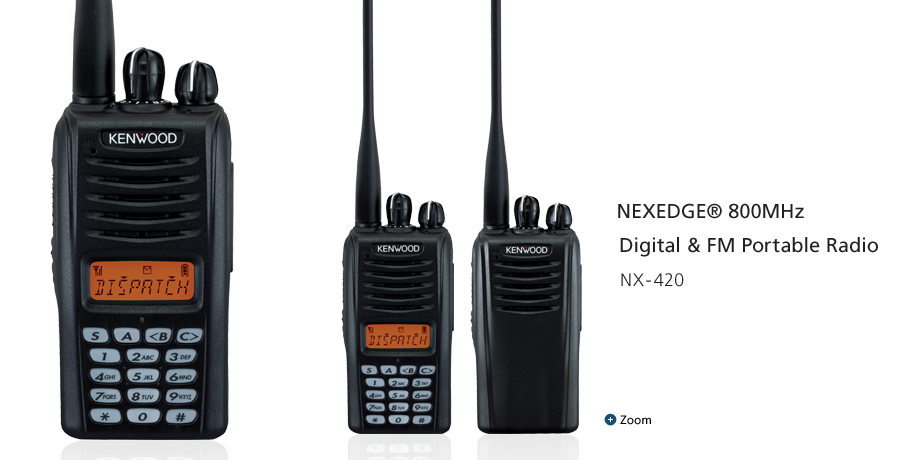 NEXEDGE® 800MHz Digital & FM Portable Radio NX-420