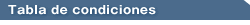 Tabla de condiciones