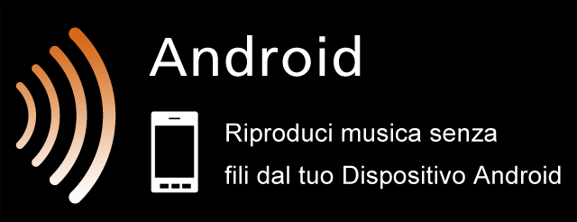 Riproduci musica senza fili dal tuo Dispositivo Android