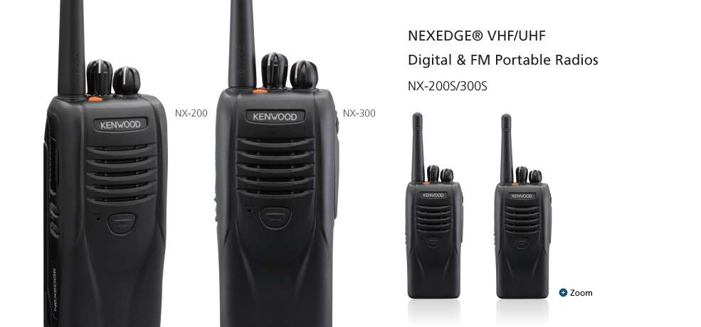 NEXEDGE® VHF/UHF Digital & FM Portable Radios nx-200s/300s
