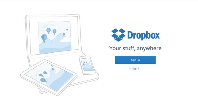 Install Dropbox on your PC.