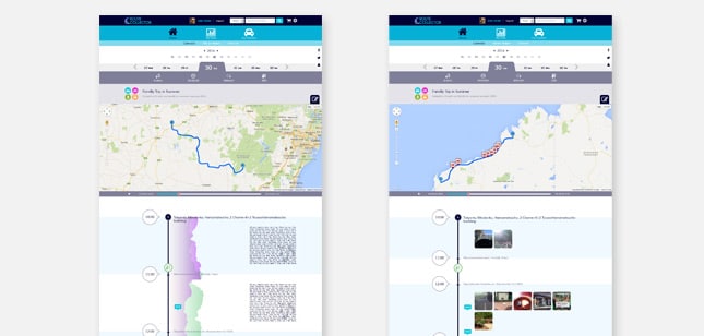 Route Collector App UIs and QR