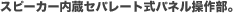 �X�s�[�J�[�����Z�p���[�g���p�l�����암�B
