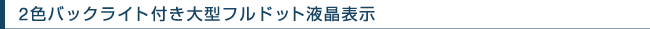 2�F�o�b�N���C�g�t����^�t���h�b�g�t���\��