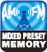 MIXED PRESET MEMORY