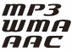 MP3 WMA AAC