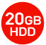 〈世界初※〉デジタルアンプ搭載
DIGITAL AUDIO PLAYER HD20GA7
20GB HDD