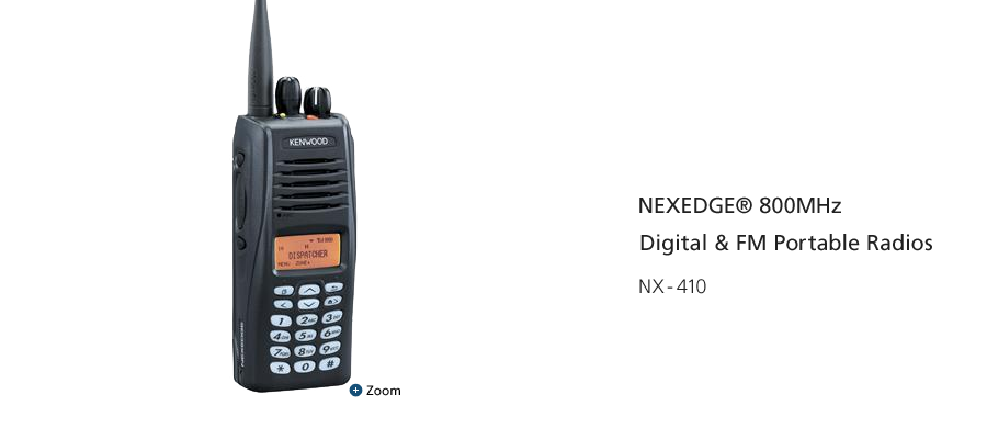 NEXEDGE® 800MHz Digital & FM Portable Radios NX-410
