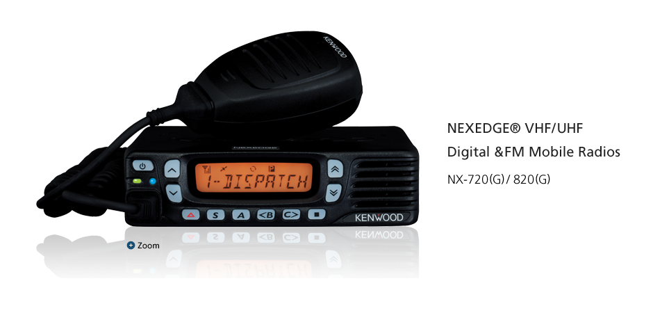 NEXEDGE® VHF/UHF Digital &FM Mobile Radios NX-720H/820H
