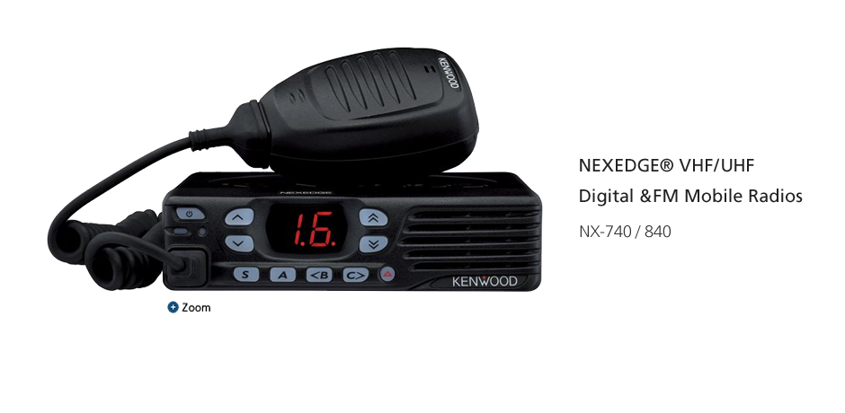 NEXEDGE® VHF/UHF Digital &FM Mobile Radios NX-740H/840H