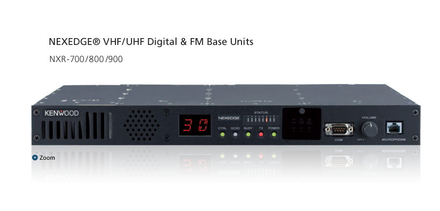 NEXEDGE® VHF/UHF Digital & FM Base Units NXR-700/800/900