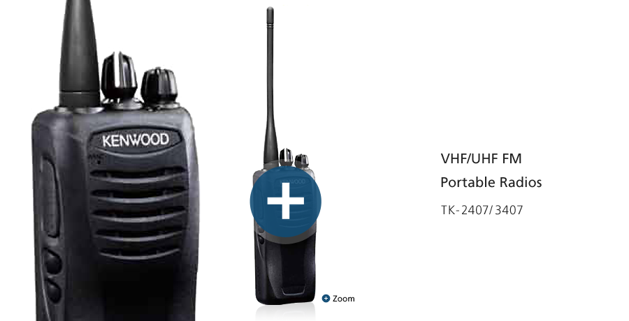 Compact VHF/UHF FM 5-WATT Radios TK-2407/3407