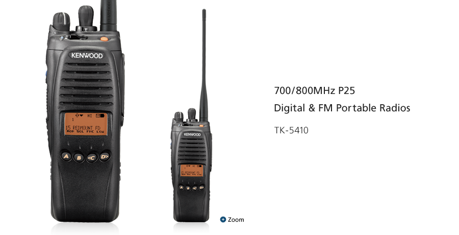 700/800MHz P25 Digital & FM Portable Radios TK-5410
