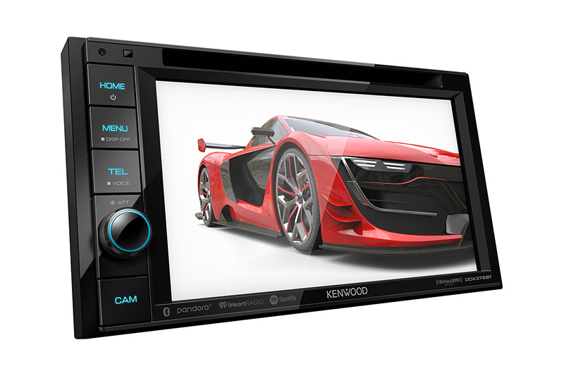 Kenwood DDX376BT 2-DIN 6.2" Touchscreen In-Dash DVD/CD/AM/FM Bluetooth