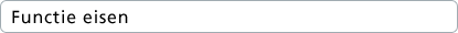 Functie eisen