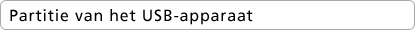 Partitie van het USB-apparaat