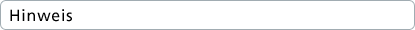 Hinweis