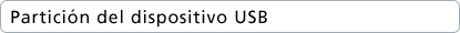 Partición del dispositivo USB