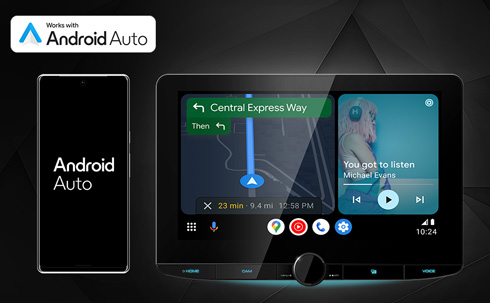 Works with Android Auto