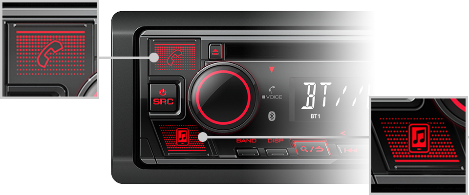 Einbauset für Peugeot 306 Autoradio Radio Kenwood KDC-BT530U Spotify CD/MP3/USB Android iPhone JUST SOUND best choice for caraudio Bluetooth Einbauzubehör 