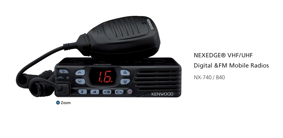 NEXEDGE&reg; VHF/UHF Digital &FM Mobile Radios NX-740H/840H