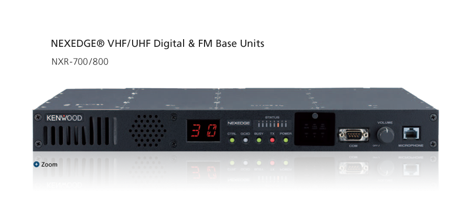 NEXEDGE® VHF/UHF Digital & FM Base Units NXR-700/800/900