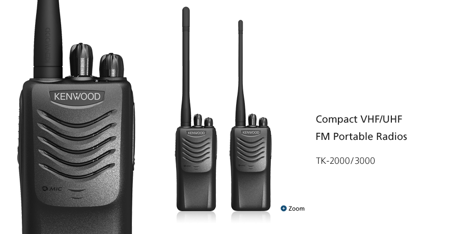 Compact VHF/UHF FM Portable Radios TK-2000/3000
