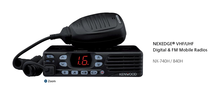 NEXEDGE® VHF/UHF Digital &FM Mobile Radios NX-740H/840H