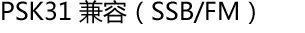 PSK31 兼容（SSB/FM）