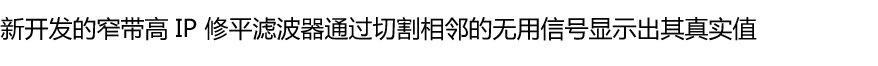 新开发的窄带高 IP 修平滤波器通过切割相邻的无用信号显示出其真实值