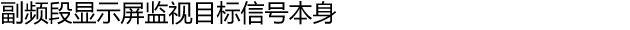 副频段显示屏监视目标信号本身