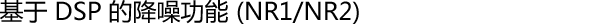 基于 DSP 的降噪功能 (NR1/NR2)