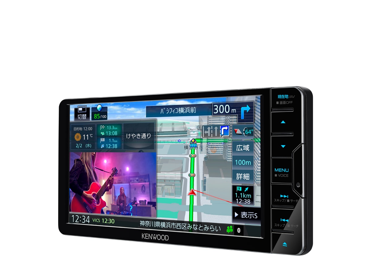 ノベルティ付き KENWOOD 彩速ナビ7型ワイドモデル MDV-S707W カーナビ