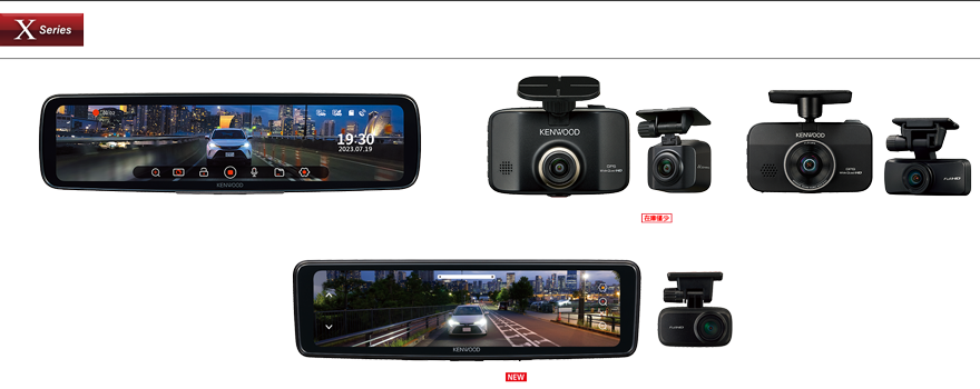 車用 刺々しい ドライブレコーダー 液晶 3全方位+リヤカメラ。 