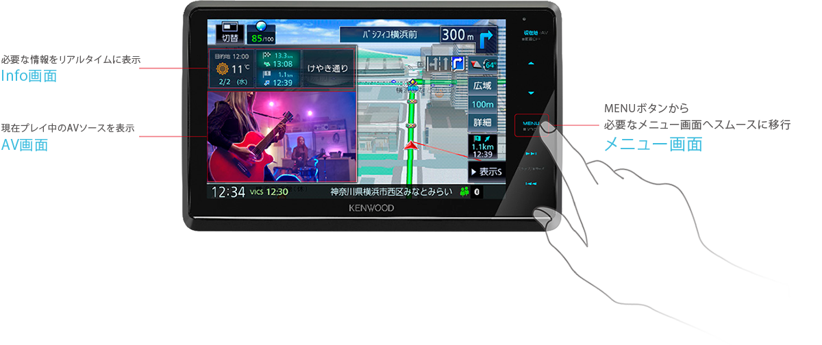 MDV-D709BTW/D709BT | 特定販路向け製品 | KENWOOD