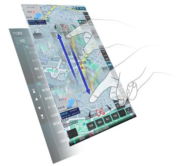 フリック操作イメージ