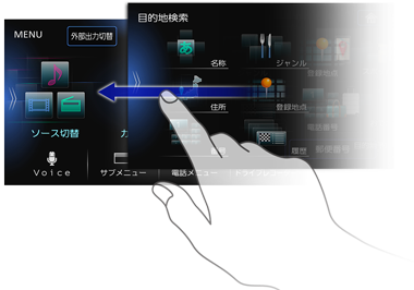 ドラッグ操作イメージ