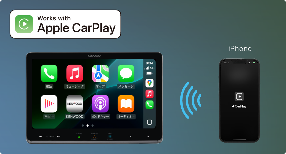 Apple CarPlay ワイヤレス接続