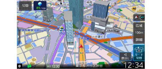 3Dポリゴンランドマーク半透過「オフ」