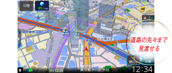 3Dポリゴンランドマーク半透過「オン」