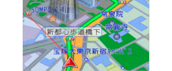 WVGAの地図画面例