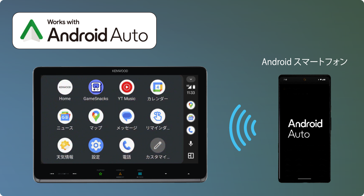 Android Auto ワイヤレス接続