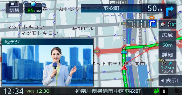 クリアな映像