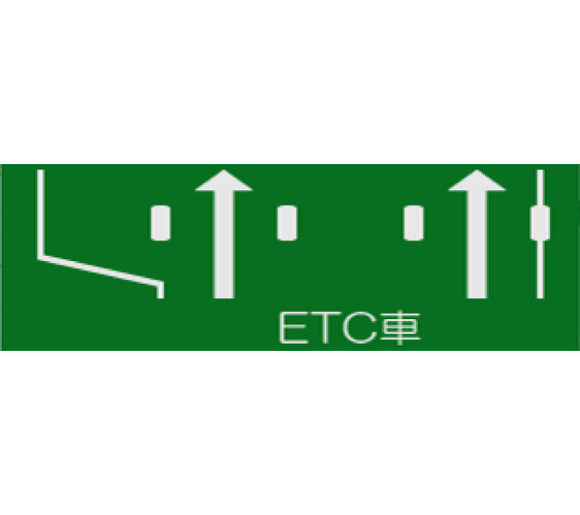 ETCレーン案内標識
