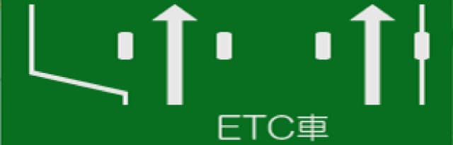 ETCレーン案内標識
