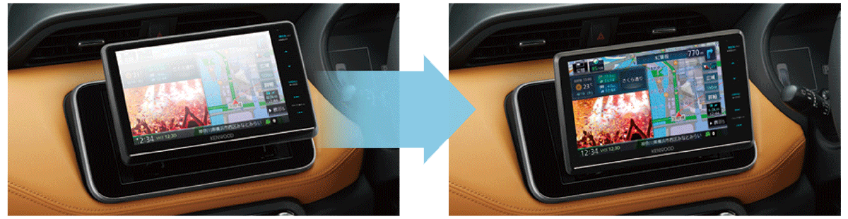 フローティング 大画面 | MDV-S810F | カーナビ | KENWOOD