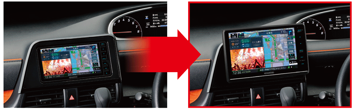 フローティング 大画面 | MDV-S810F | カーナビ | KENWOOD