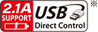 2.1A SUPPORT / USB Direct Control