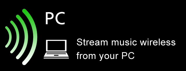 Stream music wireless from your PC